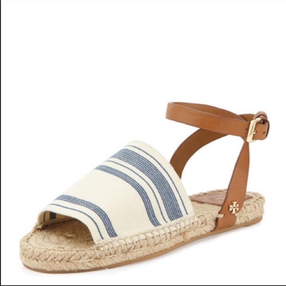 Tory Burch awning striped espadrille sandals